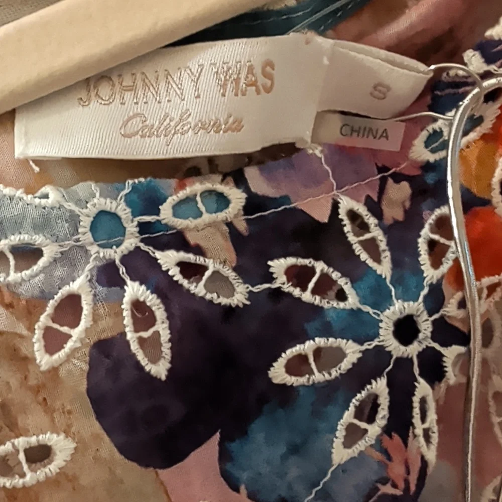 Johnny Was Eyelet Summer Dress sz SML - Picture 11 of 15